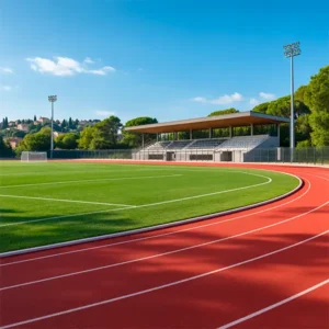 Pista di atletica e impianto sportivo comunale per progetti di riqualificazione e finanziamento infrastrutture pubbliche Studio Patrizia Grassini.